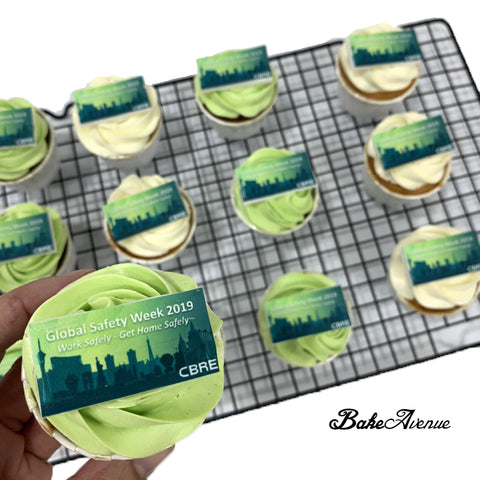 Corporate Orders - Cupcakes - Company Event (Logo on fondant)