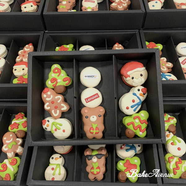 Corporate Orders - Customised Design Macarons | Occasion (Christmas) (Box of 9)