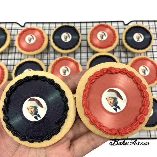 Corporate Orders - Christmas Cookies - Company Product (Vinyl Record Design)