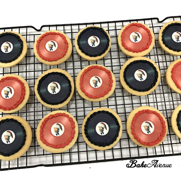 Corporate Orders - Christmas Cookies - Company Product (Vinyl Record Design)