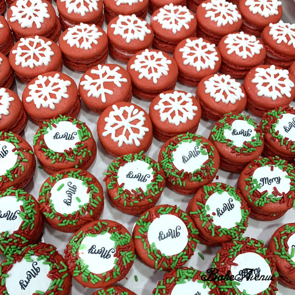 Corporate Orders - Customised Design Macarons | Occasion (Christmas) (Box of 6)