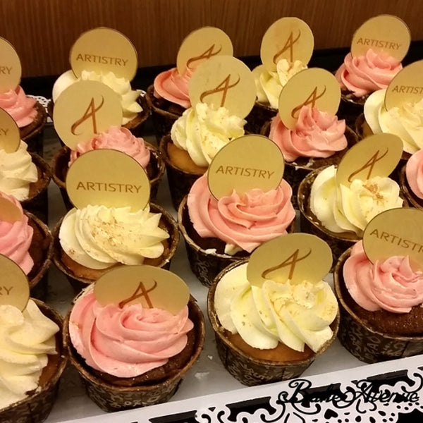 Corporate Orders - Cupcakes - Company Logo (Paper Topper)