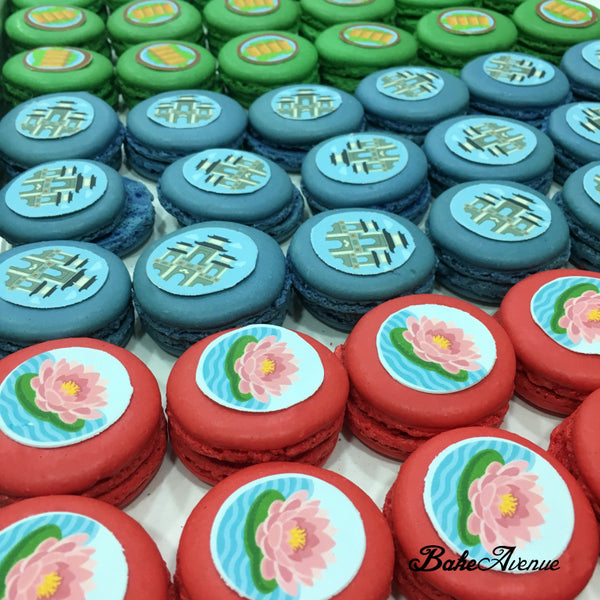Corporate Orders - Round Macarons | Company Event (Edible Image)