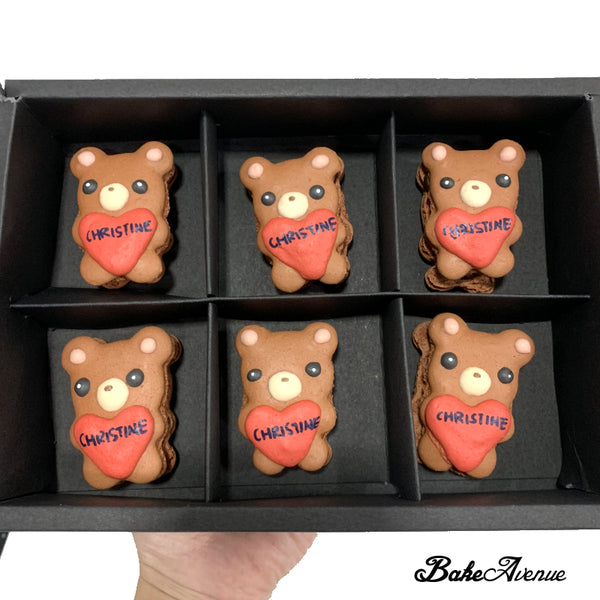 Valentine's Day Bear Macarons Package