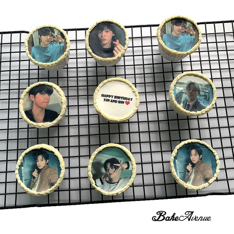 "Customised Your Own icing image" Cupcakes