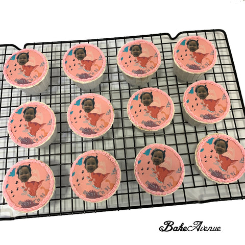 "Customised Your Own icing image" Cupcakes