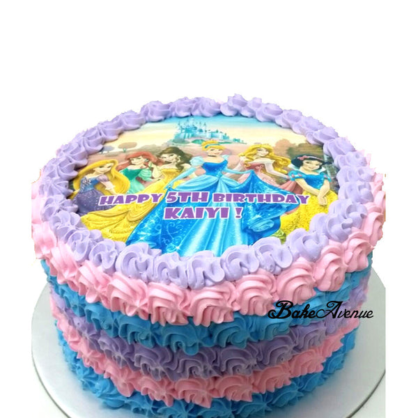 Disney Princess Ombre Cake