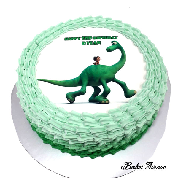 Dinosaur (The Good Dinosaur) icing image Ombre Cake