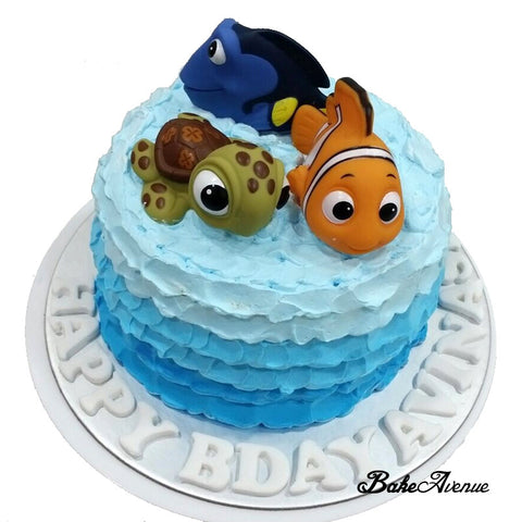 Dory Nemo Ombre Cake