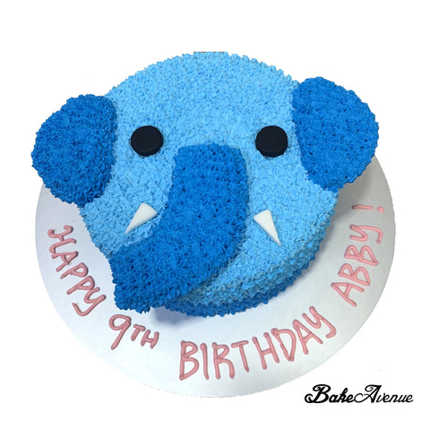 Elephant Face Ombre Cake