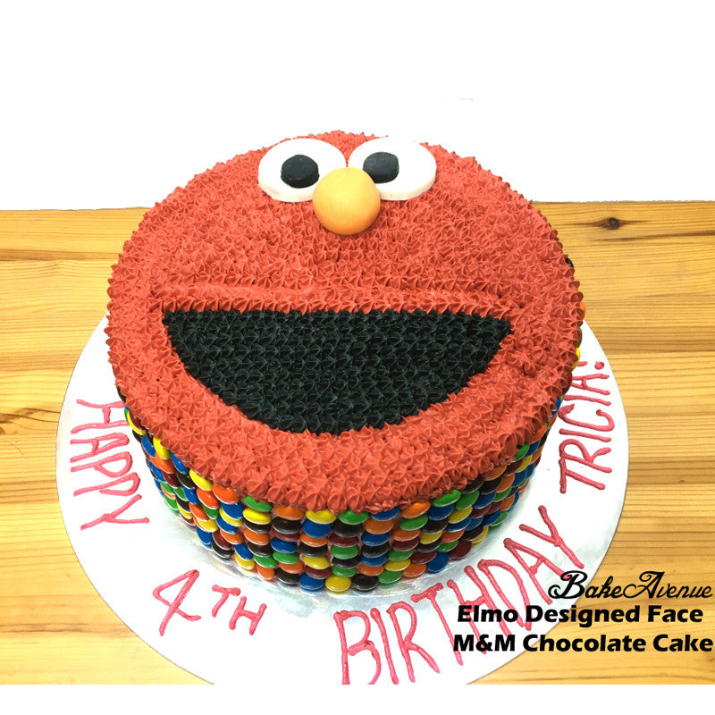 Elmo M&M Chocolate Cake