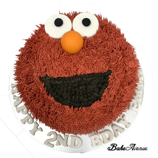 Sesame Street - Elmo Face Cake (Furry)
