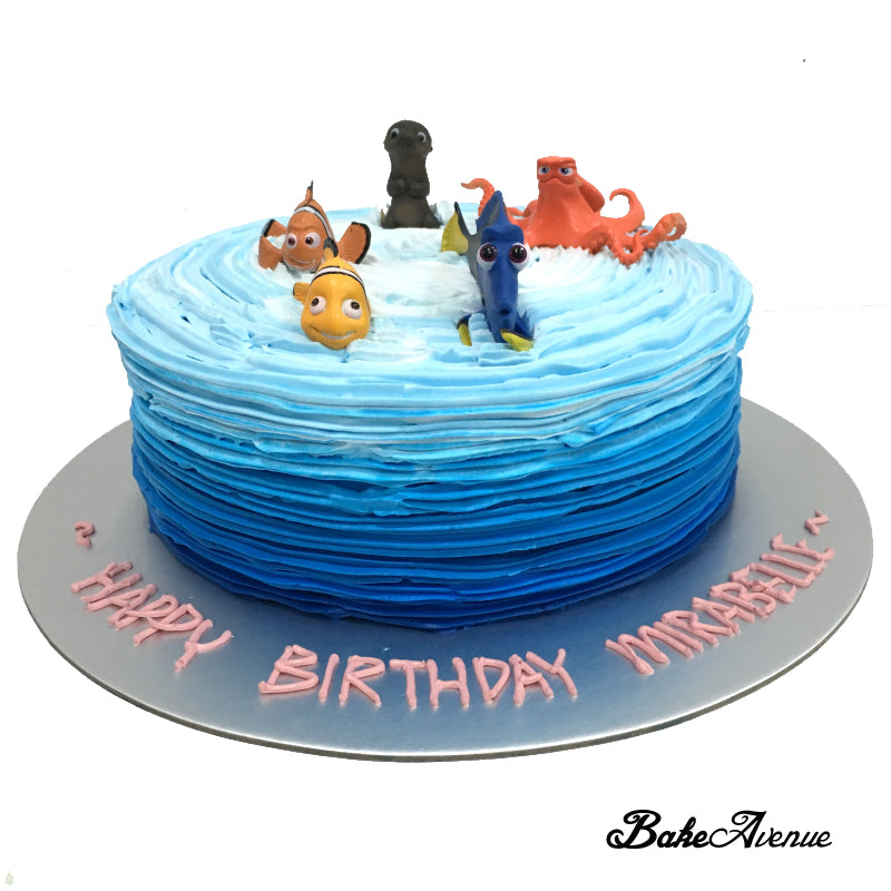 Nemo & Dory Birthday Cake - CakeCentral.com