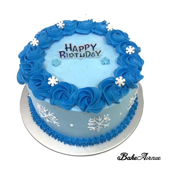 Frozen Theme Ombre Cake
