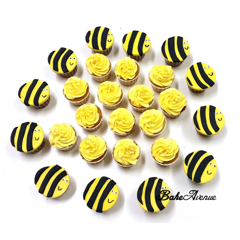 Garden Bee Theme Cupcakes