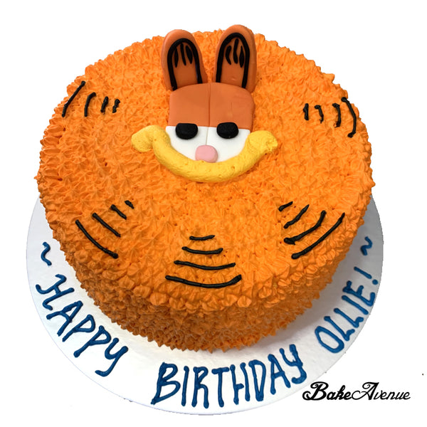Garfield Face Cake
