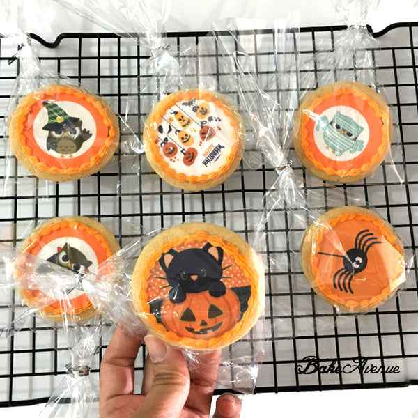 Halloween Theme icing image Cookies