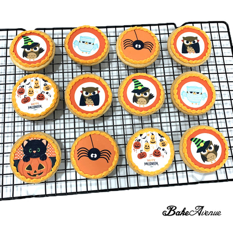 Halloween Theme icing image Cookies