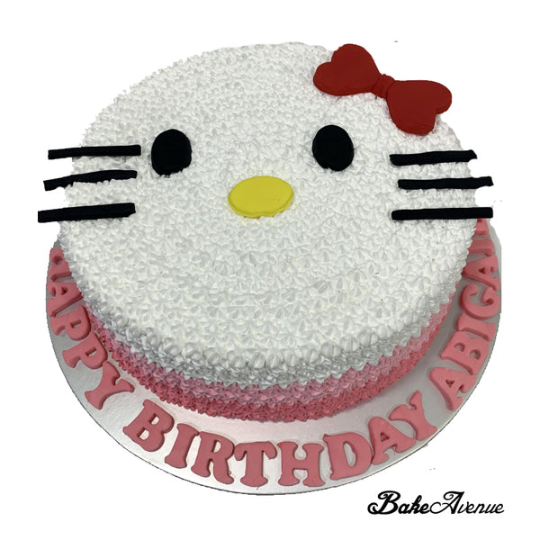 Hello Kitty Face Cake