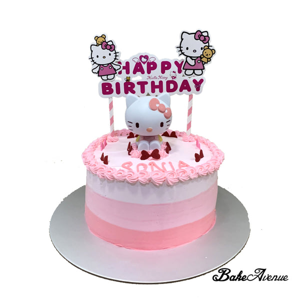 Hello Kitty Topper Ombre Cake (Smooth Finish)