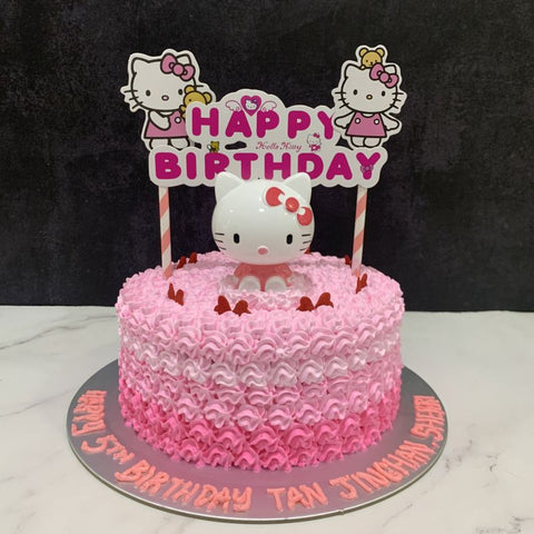 Hello Kitty Topper Ombre Cake (Design 1)