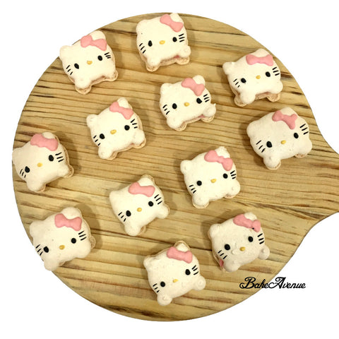 Hello Kitty (with legs) Macarons