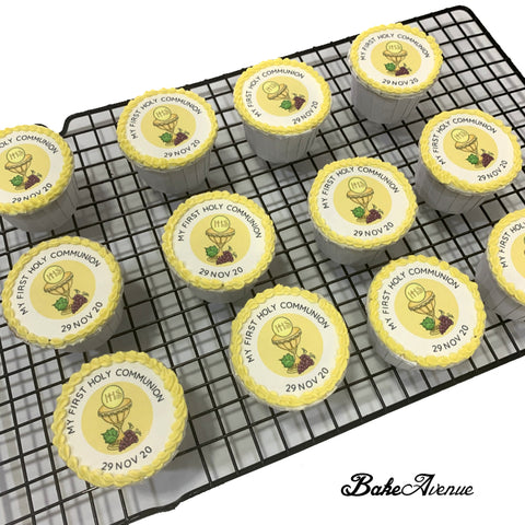 Holy Communion icing image Cupcakes