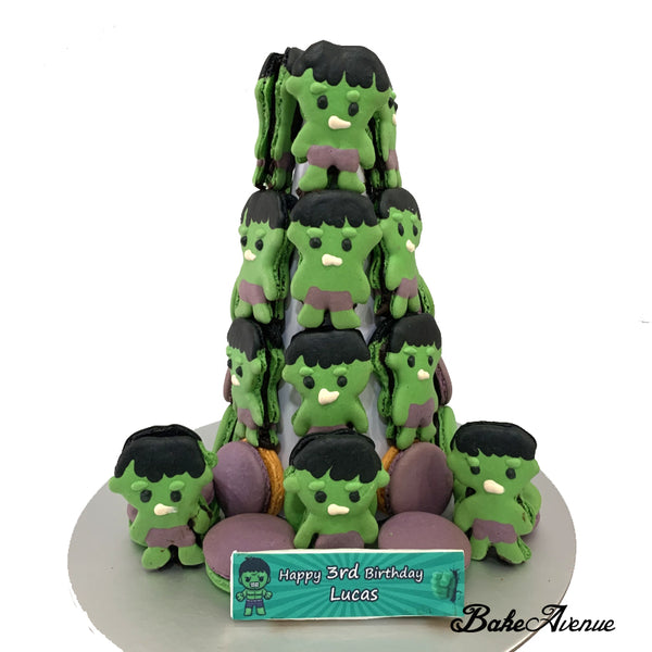 Avengers Hulk Macaron Tower