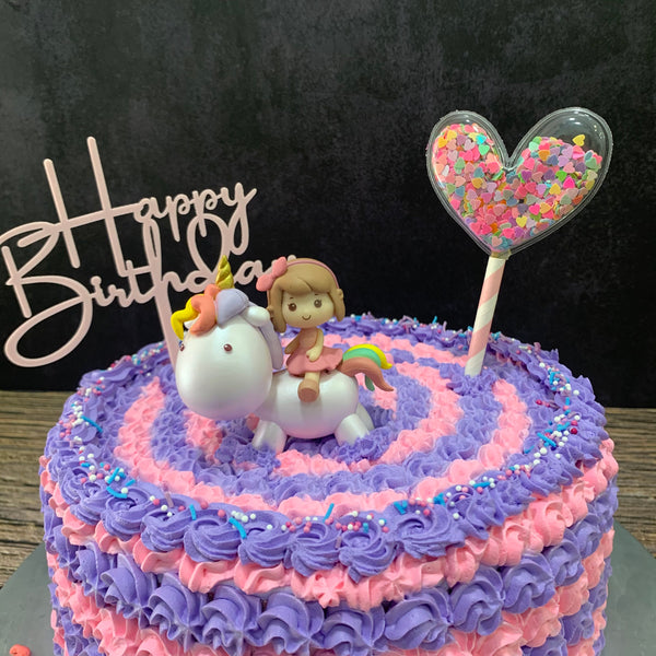 Unicorn Topper Ombre Cake