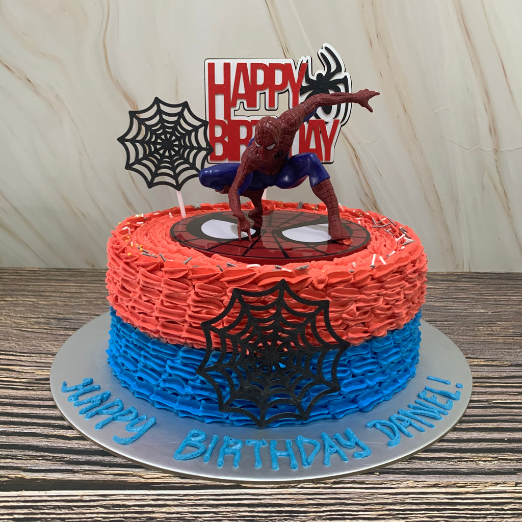 Spiderman Toppers Ombre Cake