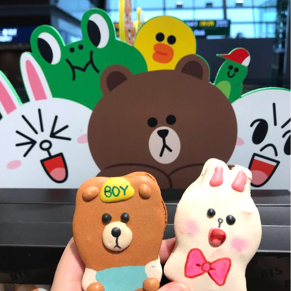 The Line Macarons - Brown & Cony (Full Body)
