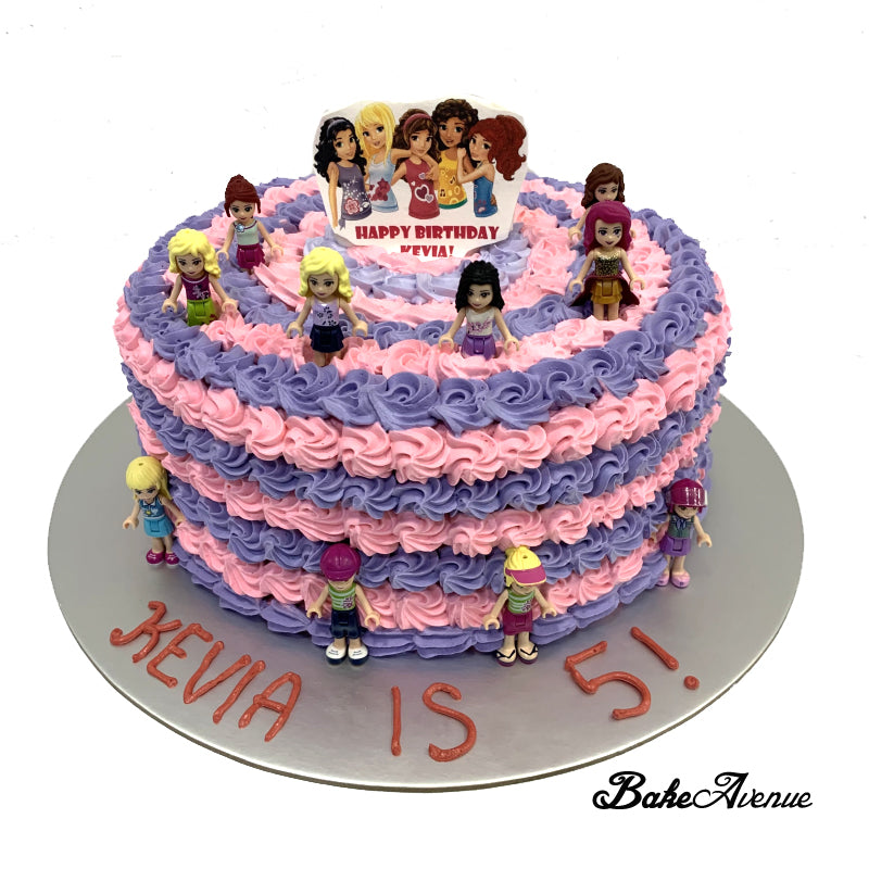 All Lego Friends Cake