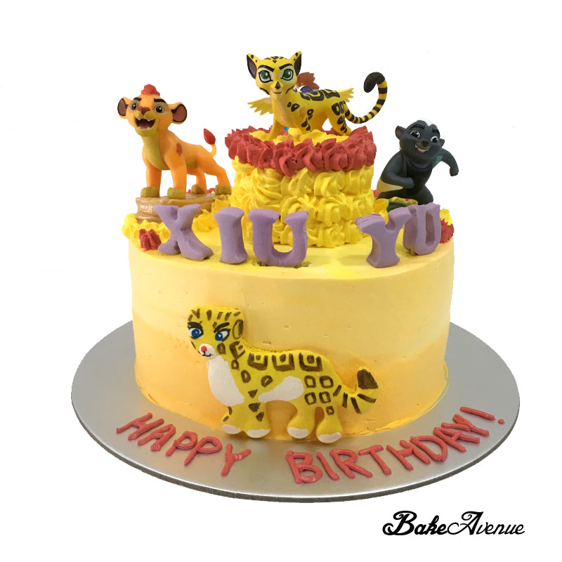 Lion Guard Ombre Cake with toppers