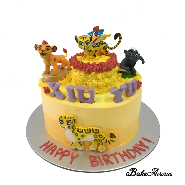 Lion Guard Ombre Cake with toppers