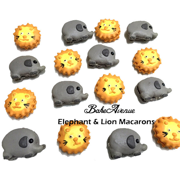 Elephant (Grey) Macarons