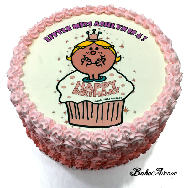 Little Miss icing image Ombre Cake