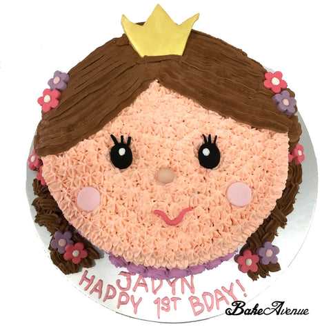 Little Princess Face Cake