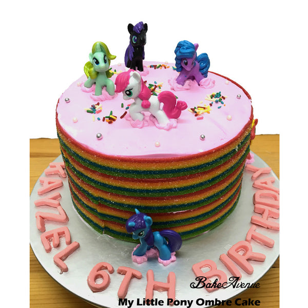 My Little Pony Ombre Cake