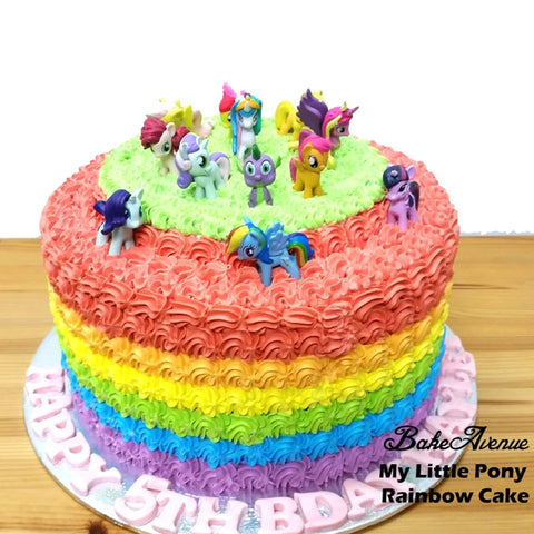 My Little Pony Rainbow Cake