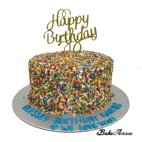 M&M Surprise Chocolate Cake (with M&M hidden within the cake)