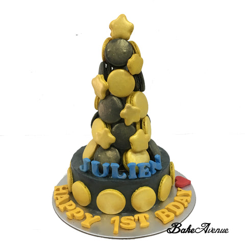 Macaron Tower (Star Theme) Cake