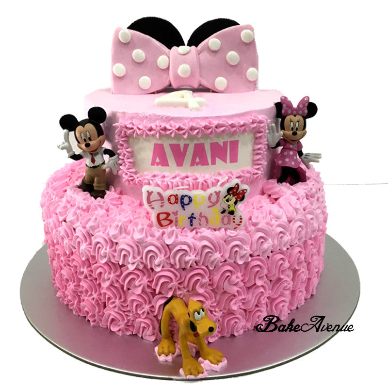 Minnie Mouse Cake | Minnie Mouse Birthday Cake | Order Custom Cakes in  Bangalore – Liliyum Patisserie & Cafe