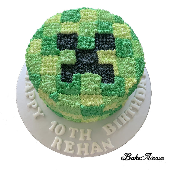 Minecraft Face Cake