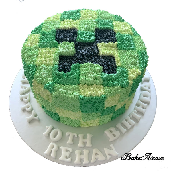 Minecraft Face Cake