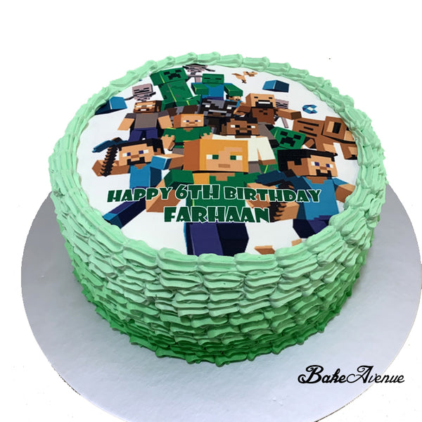 Minecraft icing image Ombre Cake