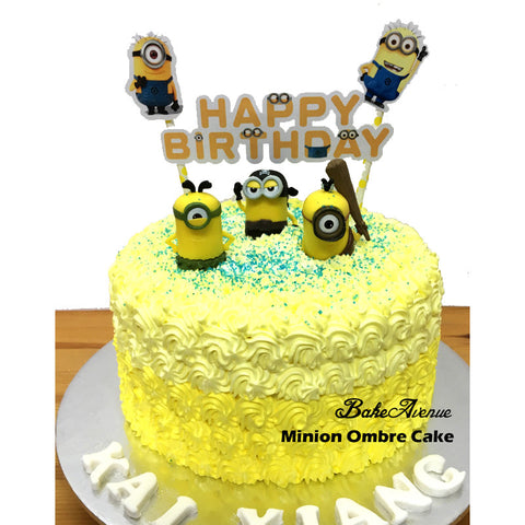 Minion Ombre Cake