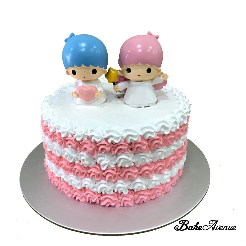 Little Twin Stars Toppers Ombre Cake