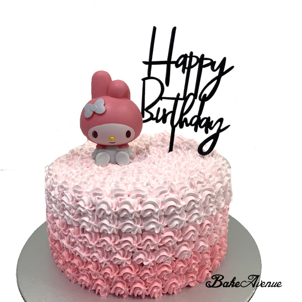 My Melody Topper Ombre Cake