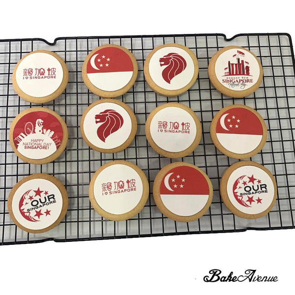 Singapore National Day icing image Cookies (without skirting)