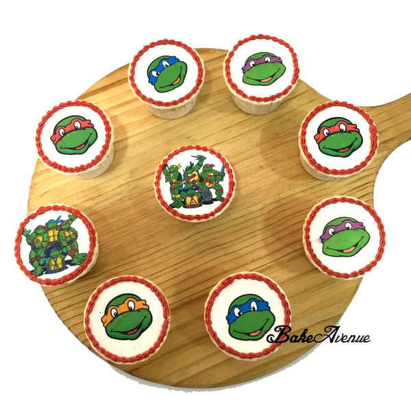 Ninja Turtles icing image Cupcakes